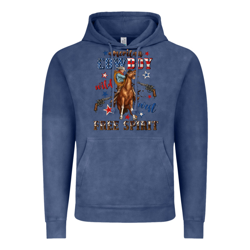 American Cowboy Wild West Free Spirit Vintage Hoodie by texasbilliewilder | Teevron