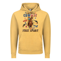 Vintage Mustard american cowboy wild west free spirit Vintage Hoodie - texasbilliewilder