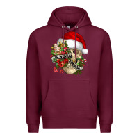 Burgundy So merry it's scary Premium Hoodie - NancyCooperArtShop