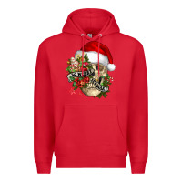 Red So merry it's scary Premium Hoodie - NancyCooperArtShop