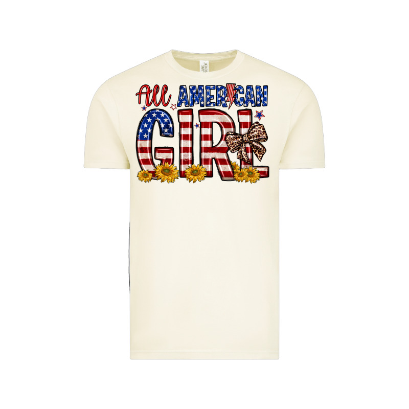 All American Girl Vintage Tee by Zillion Design Studio | Teevron