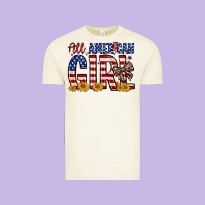 All American Girl Vintage Tee Designed By Zillion Design Studio