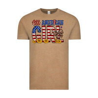 Vintage Coffee all american girl Vintage Tee - Zillion Design Studio