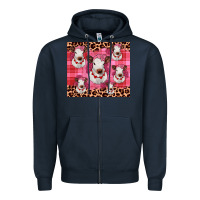 Navy calf valentines tumbler Zipper Hoodie - JahusDesignShop