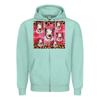 Seafoam calf valentines tumbler Zipper Hoodie - JahusDesignShop