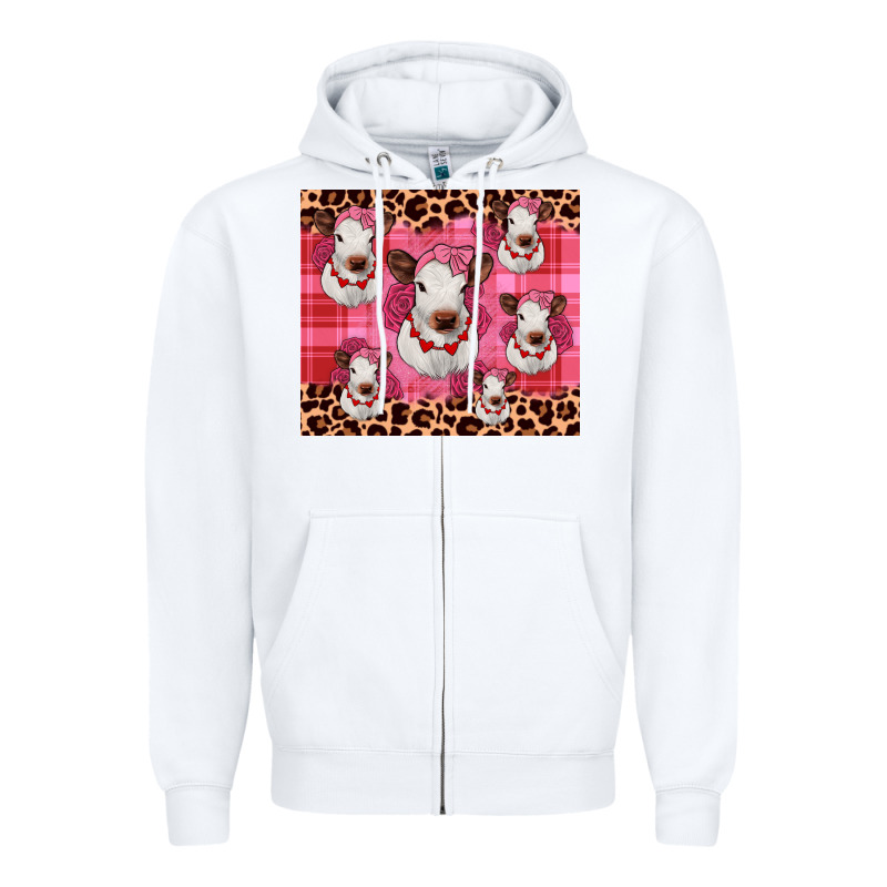 Calf Valentines Tumbler Zipper Hoodie by JahusDesignShop | Teevron