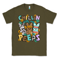 Army Green Chillin with my peeps Easter Classic Tee - OliviaCreatesArt