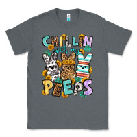 Charcoal Heather Chillin with my peeps Easter Classic Tee - OliviaCreatesArt