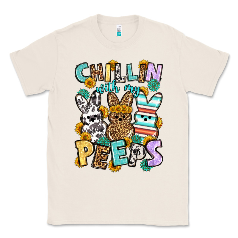 Chillin With My Peeps Easter Classic Tee by OliviaCreatesArt | Teevron