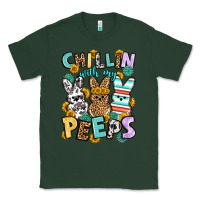 Sports Green Chillin with my peeps Easter Classic Tee - OliviaCreatesArt
