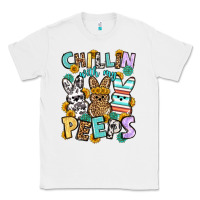 White Chillin with my peeps Easter Classic Tee - OliviaCreatesArt