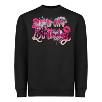 Black pink it's my birthday Heavyweight Sweatshirt - Zillion Design Studio