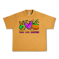 Peanut Butter peace love halloween Urban Heavy Tee - Zillion Design Studio
