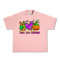 Salmon peace love halloween Urban Heavy Tee - Zillion Design Studio