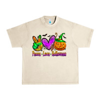 Sandshell peace love halloween Urban Heavy Tee - Zillion Design Studio