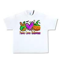 White peace love halloween Urban Heavy Tee - Zillion Design Studio