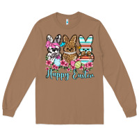 Toasted Coconut Happy Easter western peeps Long Sleeve Tee - OliviaCreatesArt