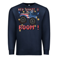 Navy 4th of july png, monster truck Premium Sweatshirt - MaliasSmallBusiness