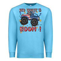 Ocean Blue 4th of july png, monster truck Premium Sweatshirt - MaliasSmallBusiness