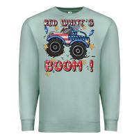 Seafoam 4th of july png, monster truck Premium Sweatshirt - MaliasSmallBusiness