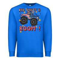 True Royal 4th of july png, monster truck Premium Sweatshirt - MaliasSmallBusiness