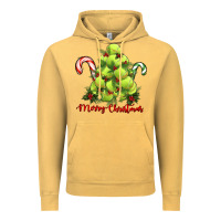 Vintage Mustard Merry Christmas Tennis Vintage Hoodie - RanaPortraitStore