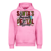 Fuchsia Pink santa's favorite dental hygienist Urban Hoodie - Jasminsmagicworld