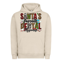 Pigment French Oak santa's favorite dental hygienist Urban Hoodie - Jasminsmagicworld
