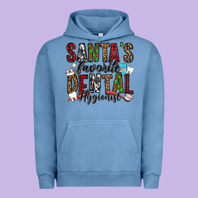 Santa's Favorite Dental Hygienist Urban Hoodie Designed By Jasminsmagicworld