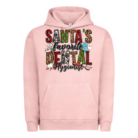 Pigment Salmon santa's favorite dental hygienist Urban Hoodie - Jasminsmagicworld