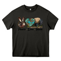 Asphalt Peace lLve Bison Heavy Core Tee - LillyAllenDesigns