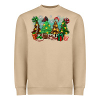 Mushroom christmas trees with football Heavyweight Sweatshirt - Zillion Design Studio