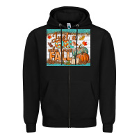Black Just A Girl Who Loves Fall Mousepad Zipper Hoodie - BundleAndBundleShop