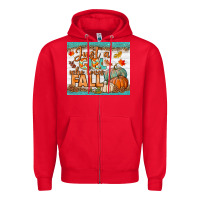 Red Just A Girl Who Loves Fall Mousepad Zipper Hoodie - BundleAndBundleShop
