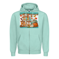 Seafoam Just A Girl Who Loves Fall Mousepad Zipper Hoodie - BundleAndBundleShop
