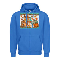 True Royal Just A Girl Who Loves Fall Mousepad Zipper Hoodie - BundleAndBundleShop