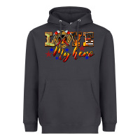 Smoke Love My Hero Firefighter Heavyweight Hoodie - LillyAllenDesigns