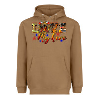 Toasted Coconut Love My Hero Firefighter Heavyweight Hoodie - LillyAllenDesigns