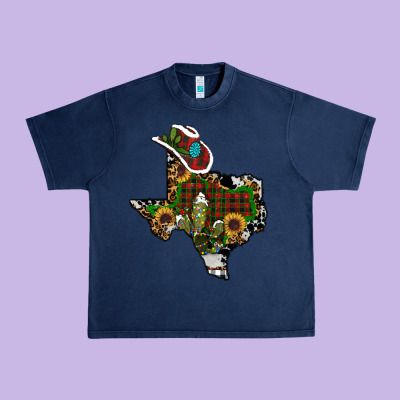 Christmas Texas Urban Heavy Tee Designed By Ranaportraitstore