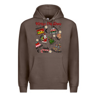 Coffee Merry Christmas Premium Hoodie - MaliasSmallBusiness
