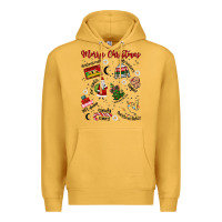Mustard Merry Christmas Premium Hoodie - MaliasSmallBusiness