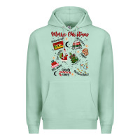 Seafoam Merry Christmas Premium Hoodie - MaliasSmallBusiness
