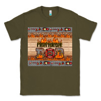 Army Green firefighter dad Classic Tee - HRA Design Shop