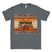 Charcoal Heather firefighter dad Classic Tee - HRA Design Shop