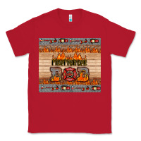Red firefighter dad Classic Tee - HRA Design Shop