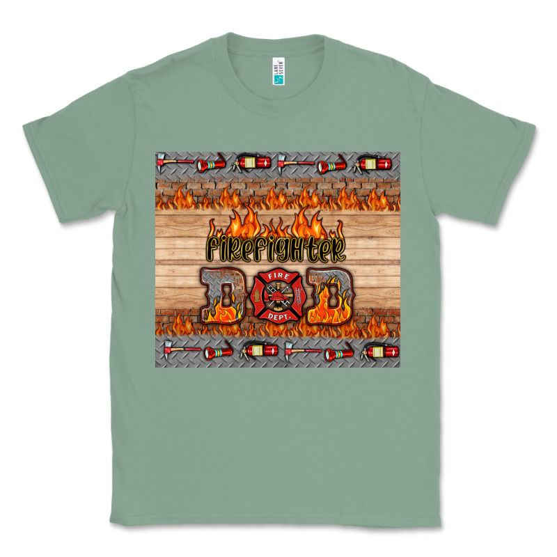 Firefighter Dad Classic Tee by HRA Design Shop | Teevron