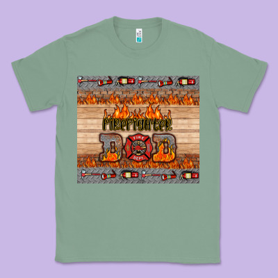 Firefighter Dad Classic Tee Designed By Hra Design Shop