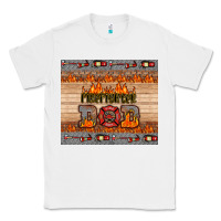 White firefighter dad Classic Tee - HRA Design Shop