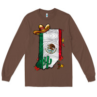 Chestnut mexican indiana Long Sleeve Tee - CowhideDigitalArt