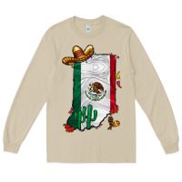 Mushroom mexican indiana Long Sleeve Tee - CowhideDigitalArt